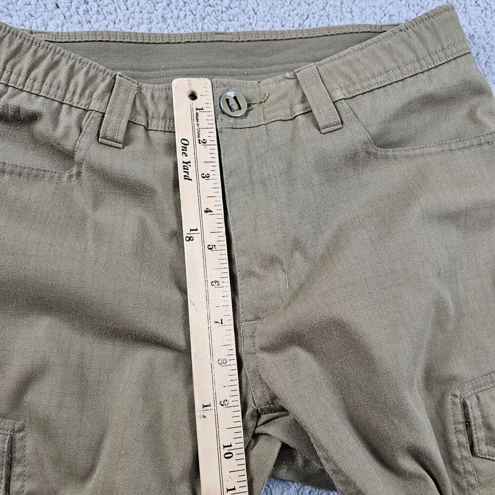 Under Armour Cargo Pants Mens 30x29* Beige Storm Ripstop Tactical Distressed